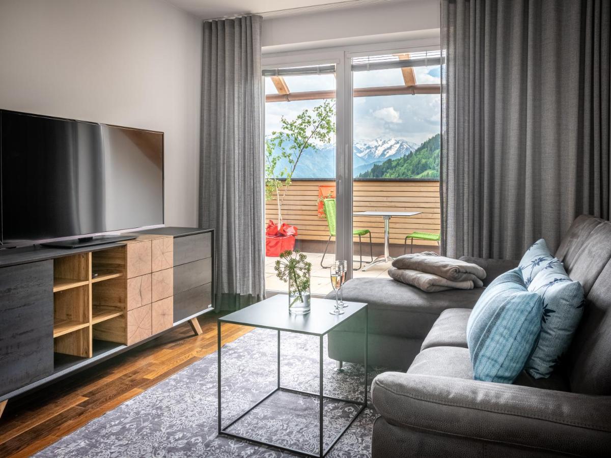 Der Sonnberg Alpinlodges - Apartments Mit Seeblick, Privater Sauna Und Self Check-In ツェル アム ゼー エクステリア 写真